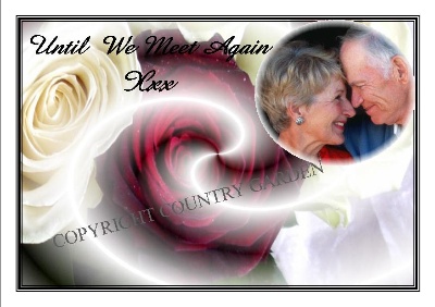 Personalised memorial card example PMC16